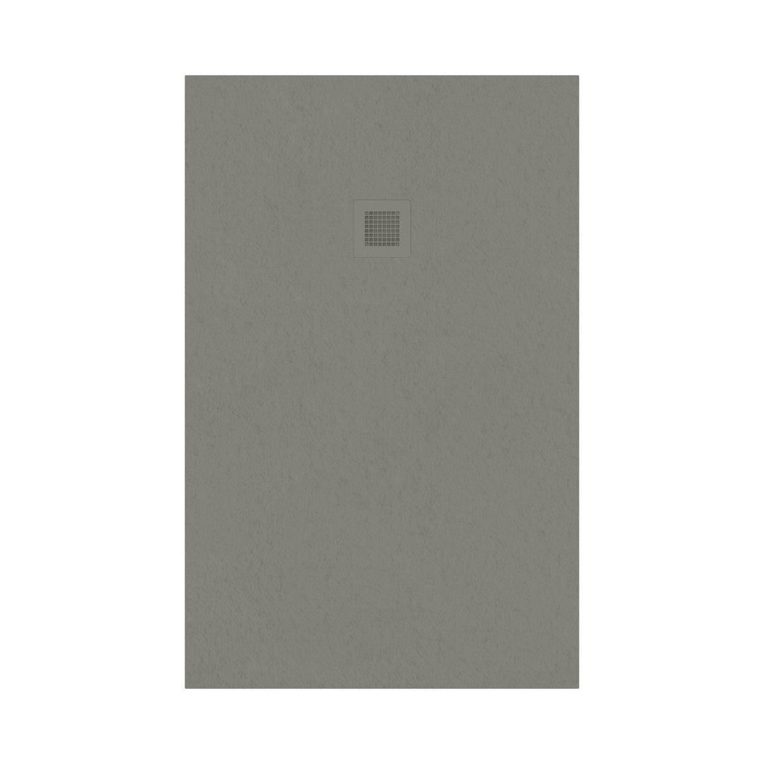 Slate Effect Rectangular Shower Tray - Taupe