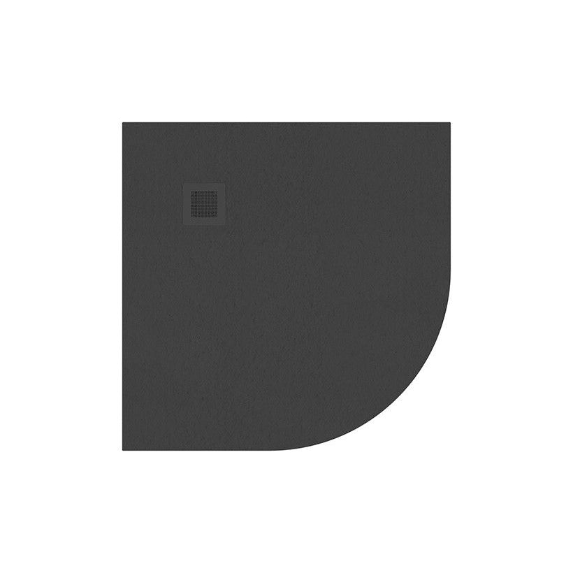 Slate Effect Quadrant Shower Tray - Anthracite