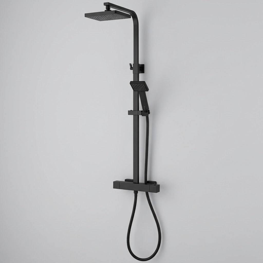 Aqualisa Dual Shower Square Head (Matt Black)