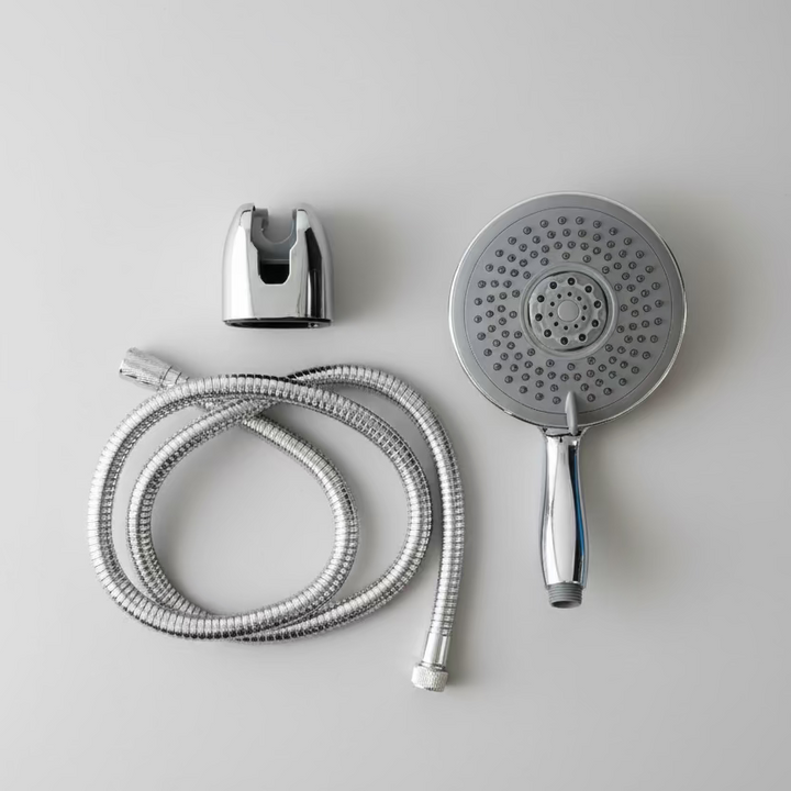 Three Function Shower Head Hose and bracket  Kit - Chrome