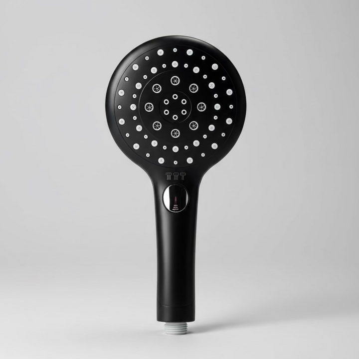 Three Function Shower Head - Black