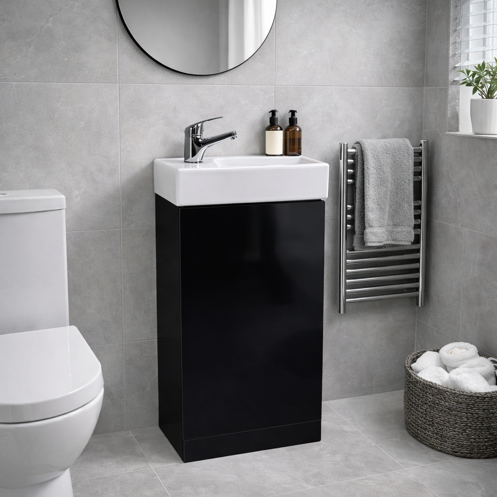 Strata 400mm Cloakroom Vanity & Basin with Tap