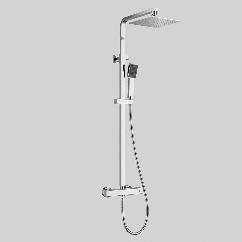 Eco-Drench Square Dual Rainshower in Polished Chrome