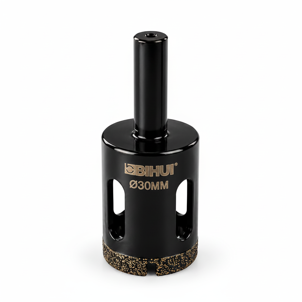 Bihui Pro 30mm Diamond Hole Saw (Straight Shank Hex Fitting)