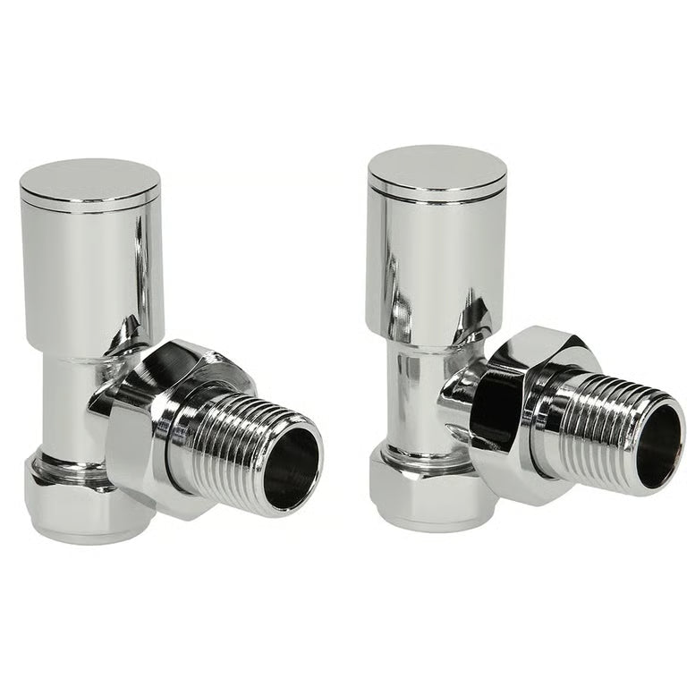 Chrome Angled Radiator Valves(Pair)