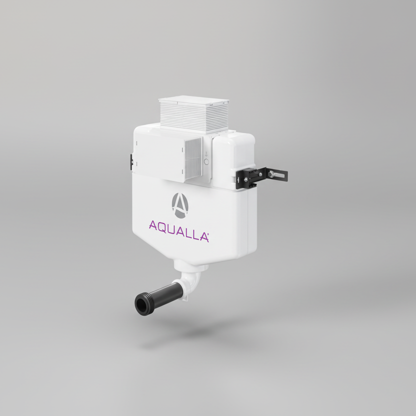 Aqualla Concealed Frameless Cistern - Compact Height (Front or Top Flush)