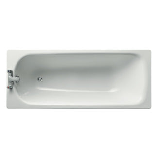 Sandringham 21 Steel Bath 1700 X 700mm  2 Taphole, No Grips (White)