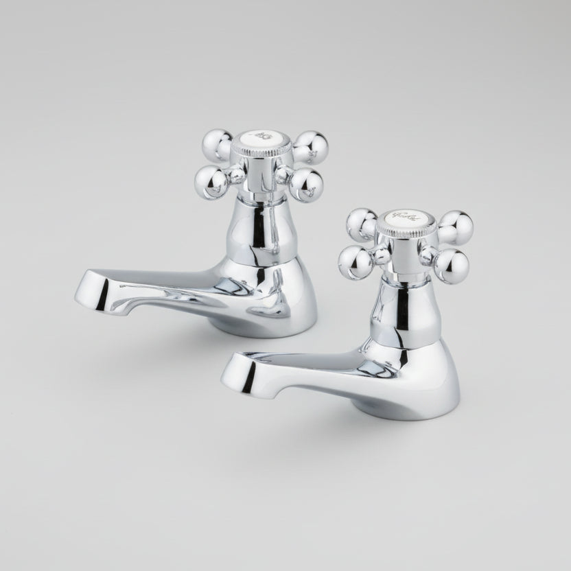 Adare Traditional Bath Taps Pair (Chrome)