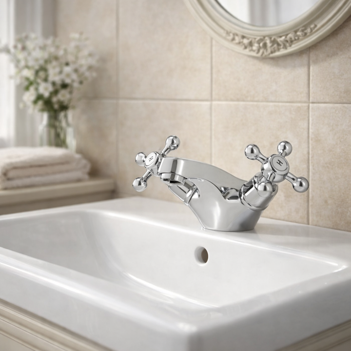 Adare Traditional Basin Mixer Chrome