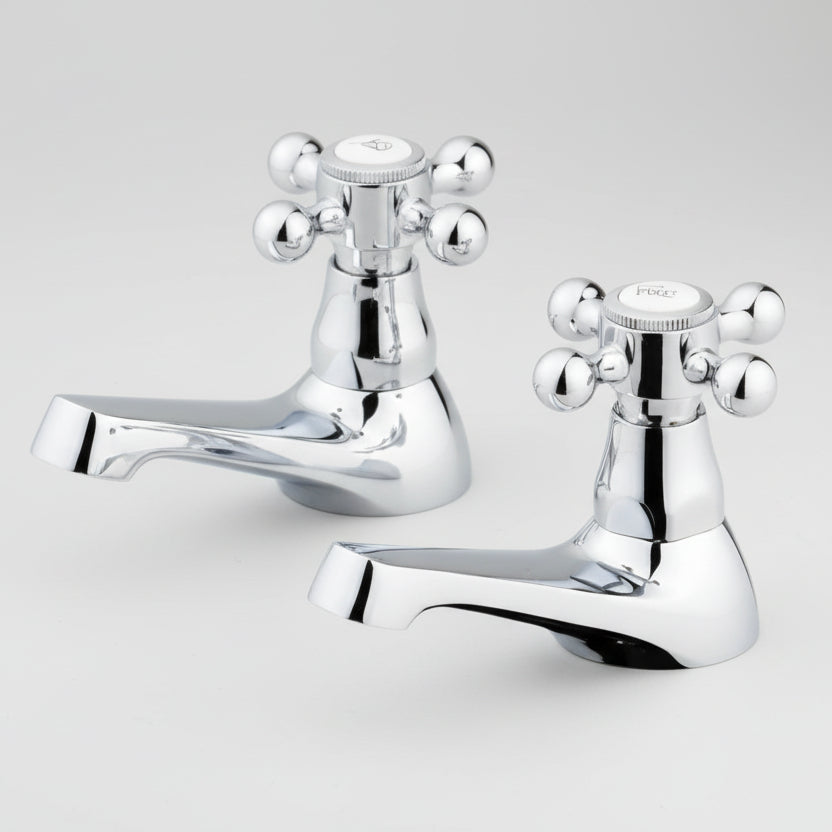 Adare Traditional Basin Taps Chrome (Pair)