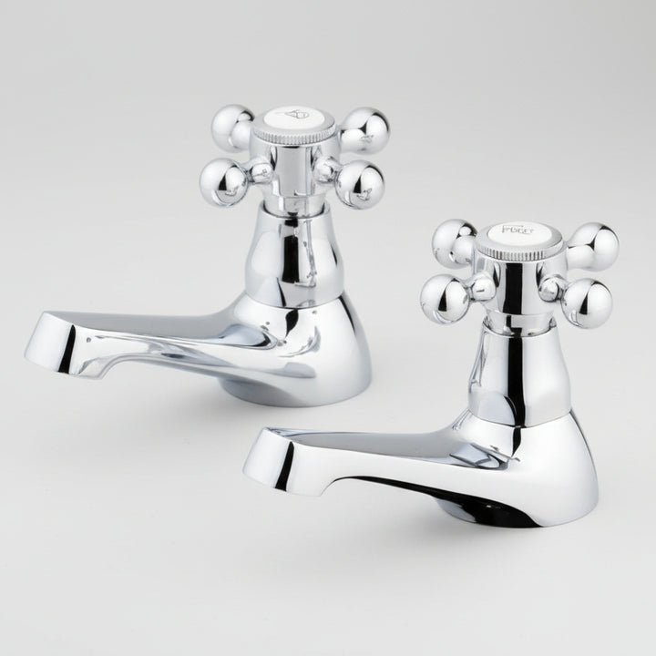 Adare Traditional Basin Taps Chrome (Pair)