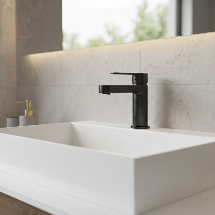 Aqualla Bryant Basin Mixer - Matt Black