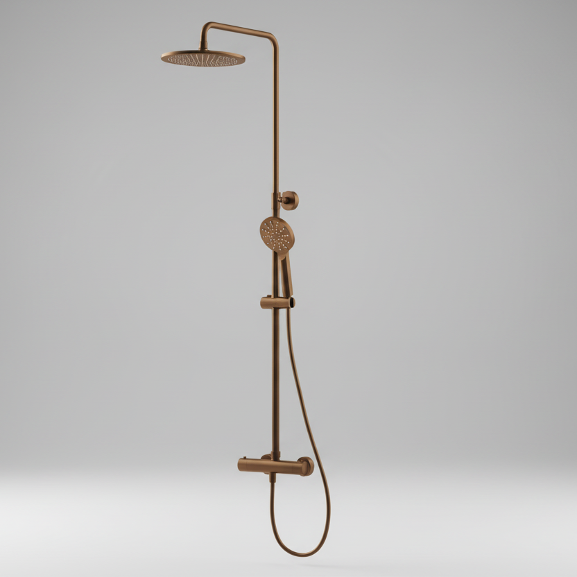 Aqualla Design Dual Drench Thermostatic Shower (Multiple Colours)