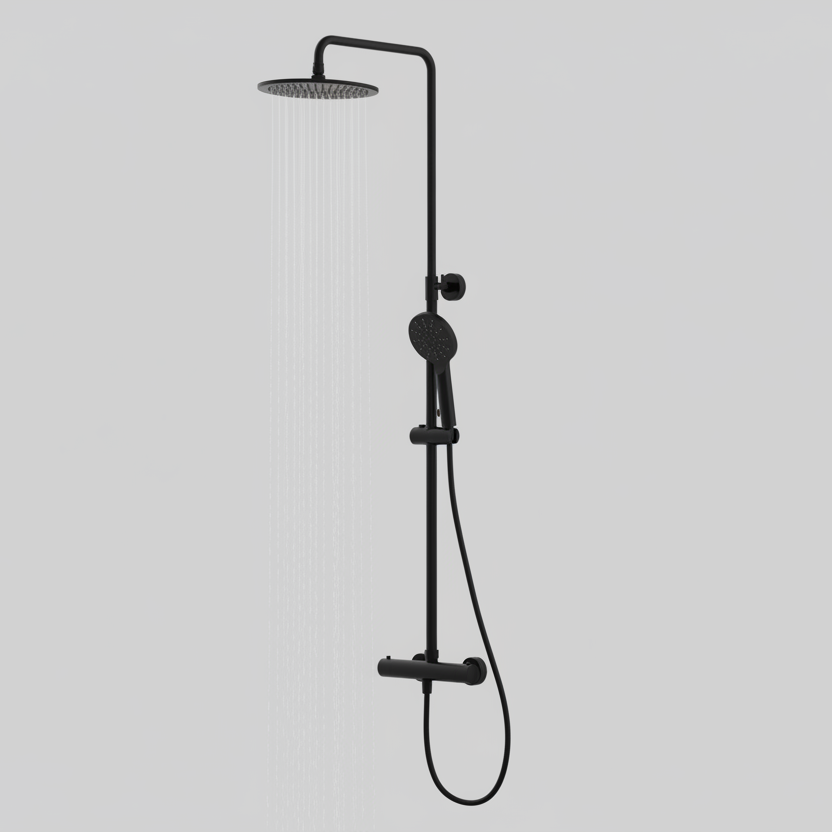 Aqualla Design Dual Drench Thermostatic Shower (Multiple Colours)