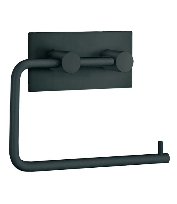 B/boden Square Black Toilet Roll Holder