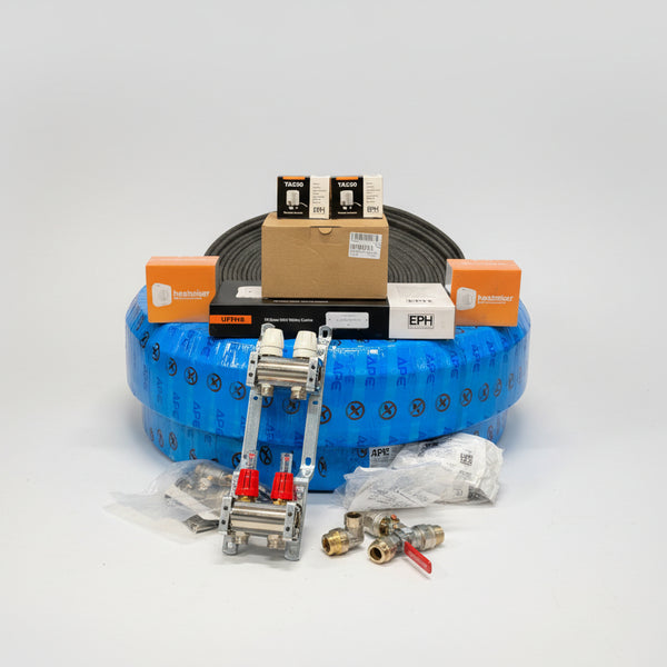 PJ's Air To Water Underfloor Heating Pack Multi Zone (Up To 30sqm)