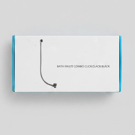 Bath Waste Combo Click Clack Black