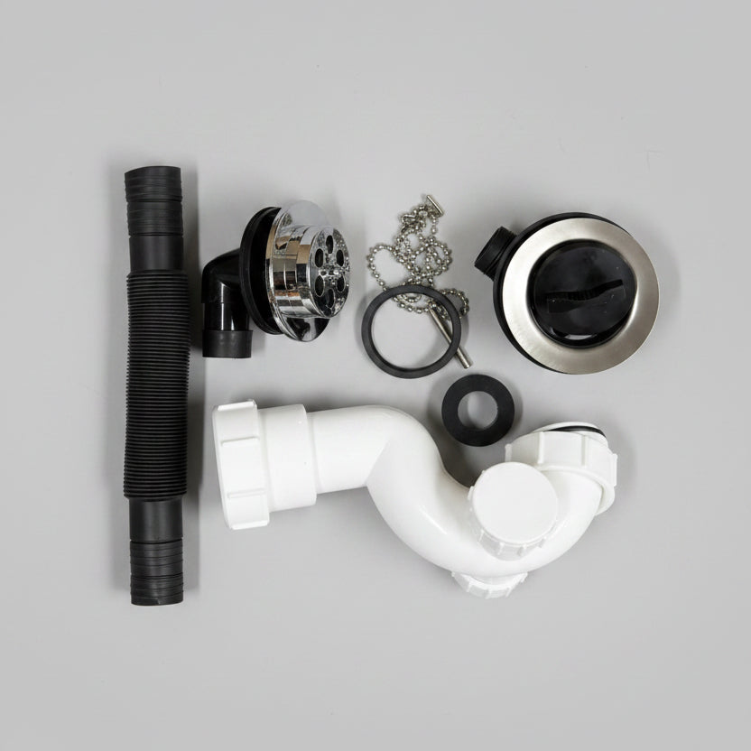 Bath Combo 40mm Black Plug & Trap
