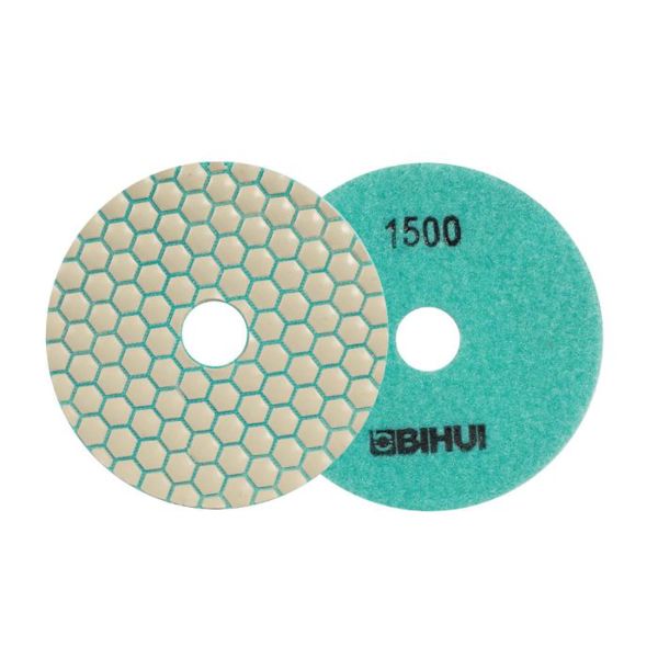 Bihui 4" (100mm) Dry Diamond Polishing Pad - 1500 Grit