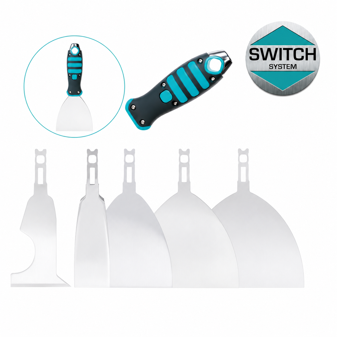Bihui 6-Piece Switchable Putty Scraper and Multi-Tool Kit