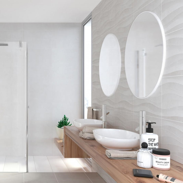 Blaze Blanco Ondas Feature Ceramic Wall Tile 33*55 (Sqy)