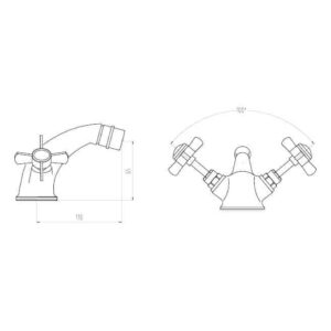 Cashel Traditional Basin Mixer & Waste (Chrome)