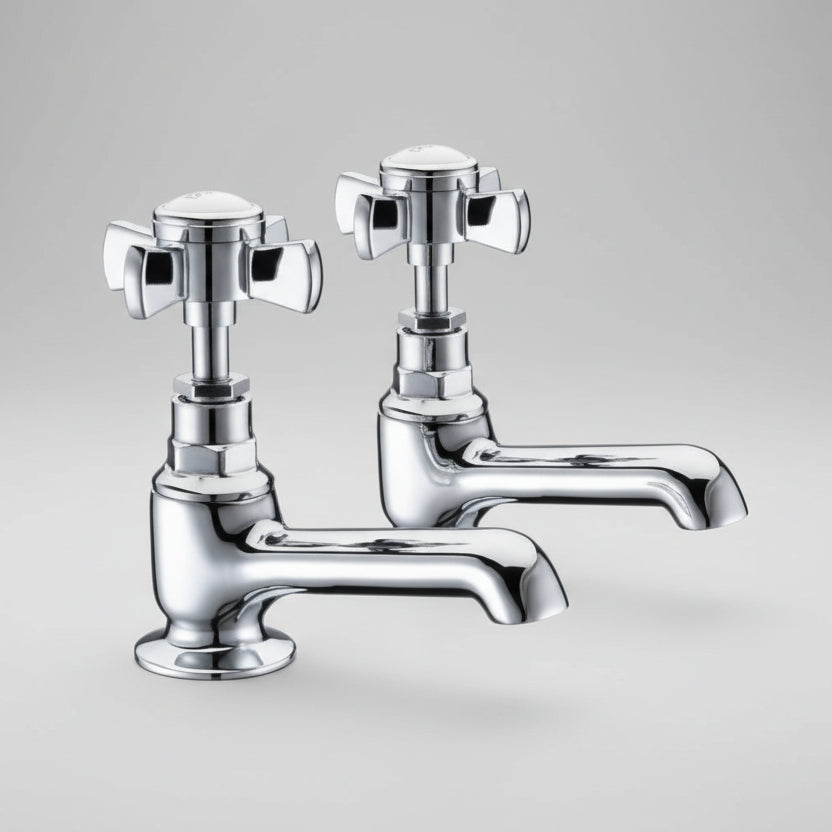 Cashel Traditional Basin Taps Chrome (Pair)