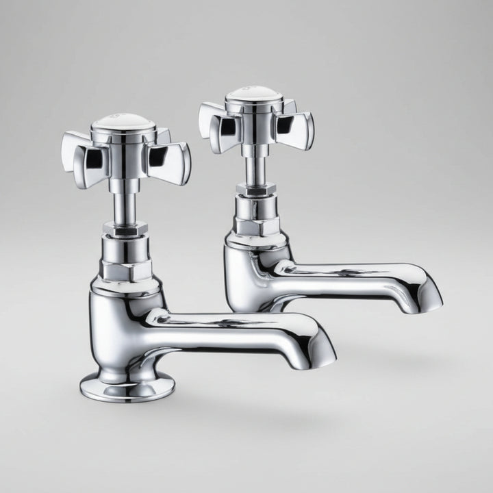 Cashel Traditional Basin Taps Chrome (Pair)