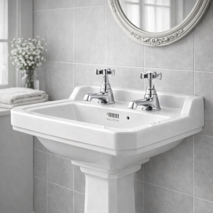 Cashel Traditional Basin Taps Chrome (Pair)