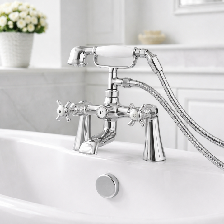 Cashel Traditional Bath Shower Mixer (Chrome)