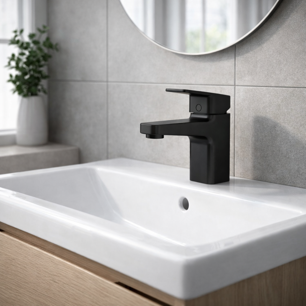 Ceraplan Basin Mixer (Black)