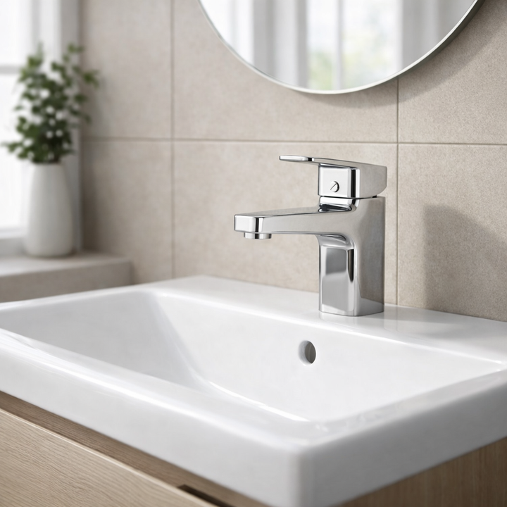 Ceraplan Basin Mixer & Click Waste (Chrome)