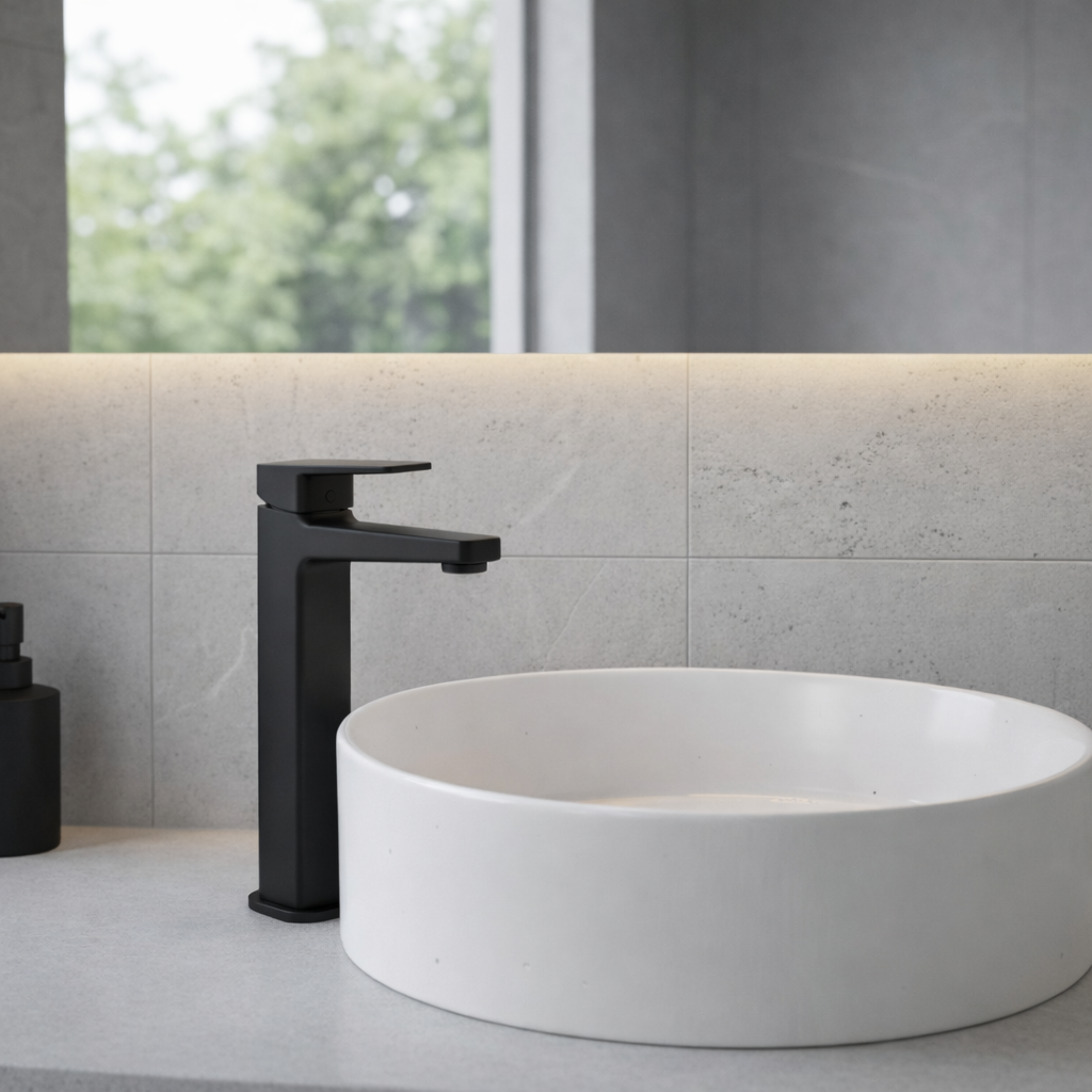 Ideal Standard Ceraplan Tall Basin Mixer - Silk Black