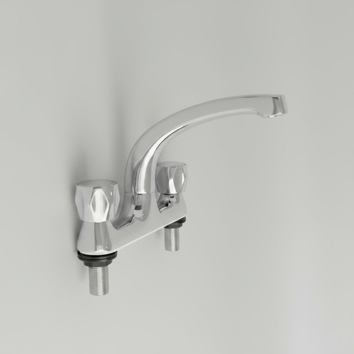 Crown Deck Kitchen Sink Mixer Tap - Chrome