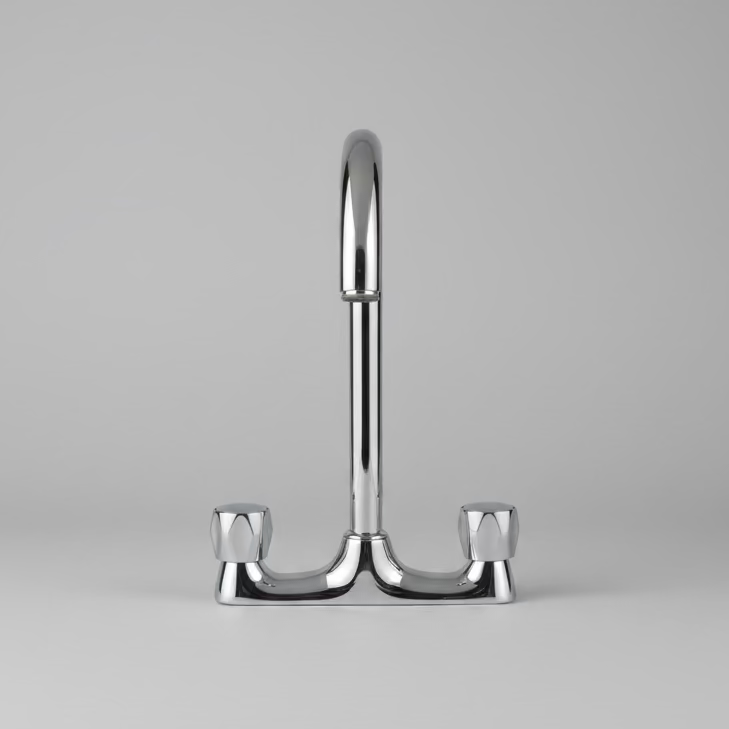 Crown High Spout Dual Control Kitchen Sink Mixer Tap – Chrome