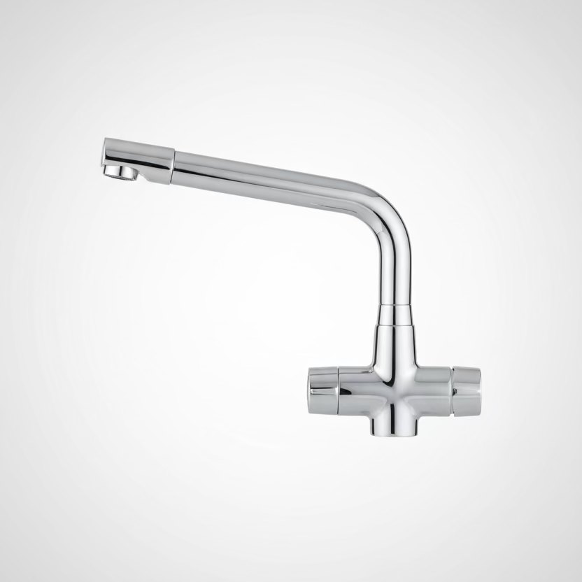 Cruciform Mono Bloc Kitchen Sink Mixer Tap – Chrome