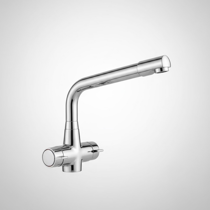 Cruciform Mono Bloc Kitchen Sink Mixer Tap – Chrome