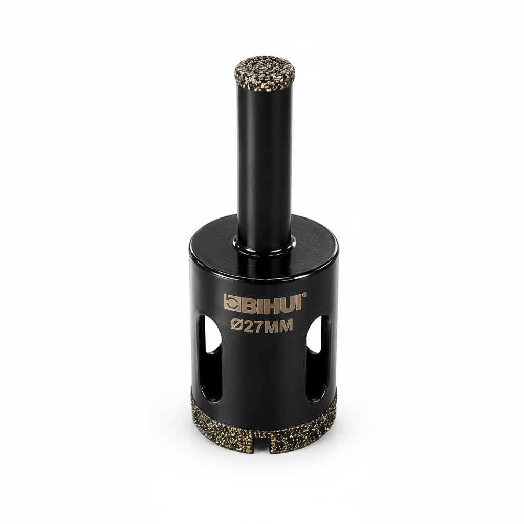 Bihui Pro 27mm Diamond Hole Saw (Straight Shank Hex Fitting)