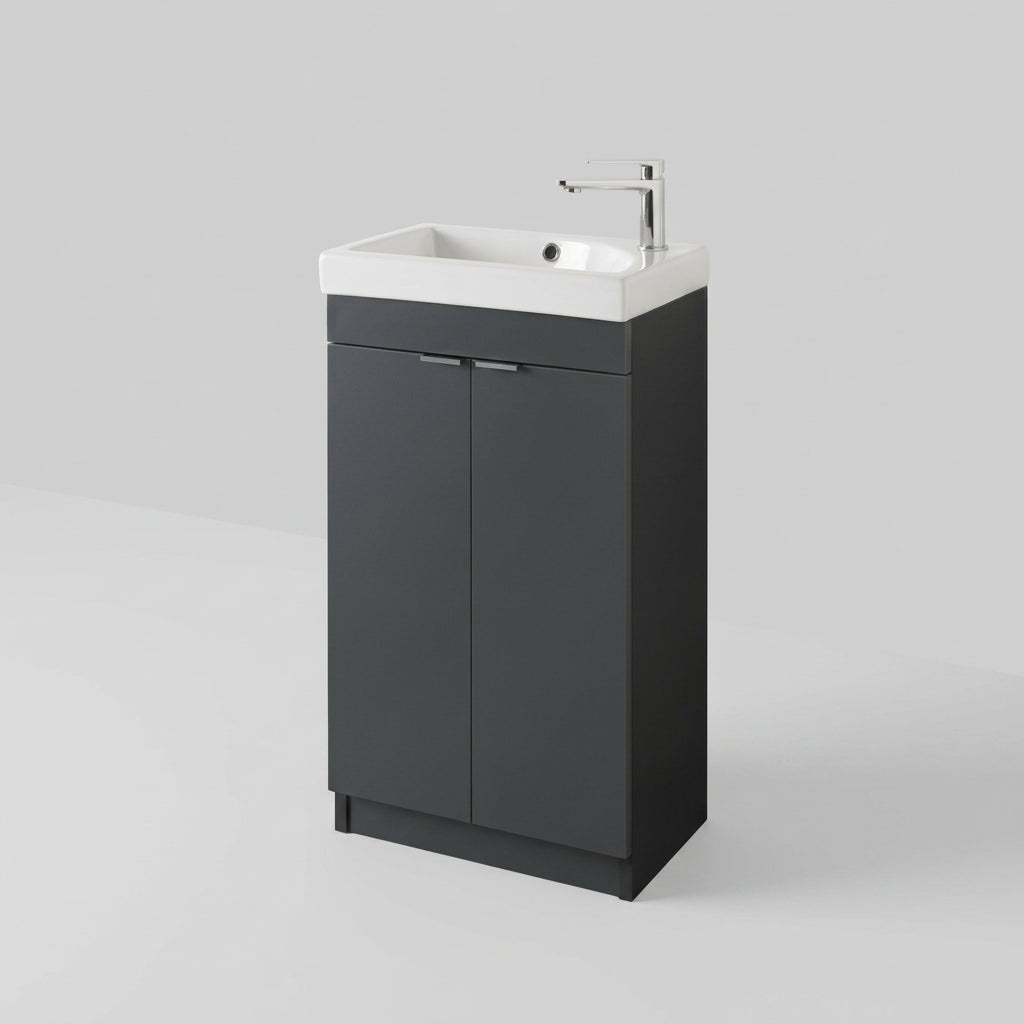 Faro 450mm Floor Standing Vanity Unit in Graphite