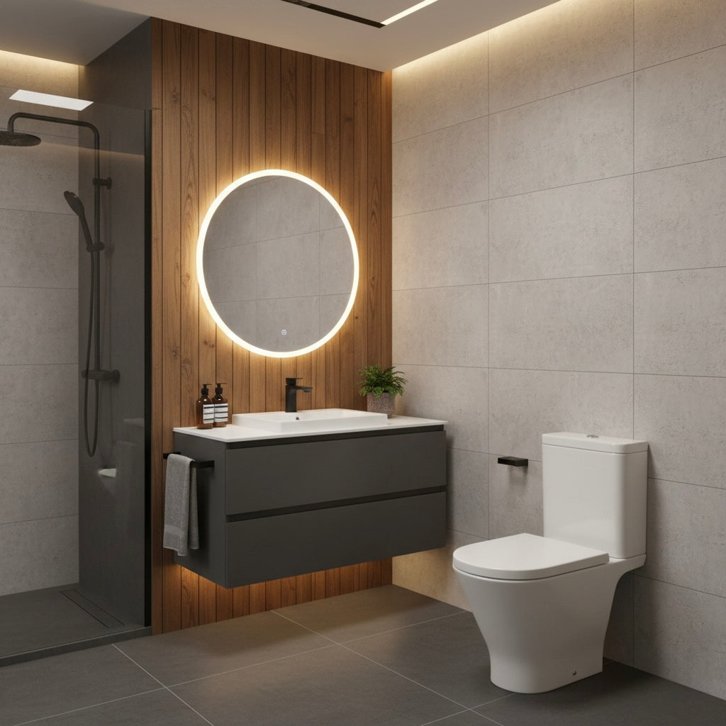 Roca Gap Round Rimless Open Back Toilet