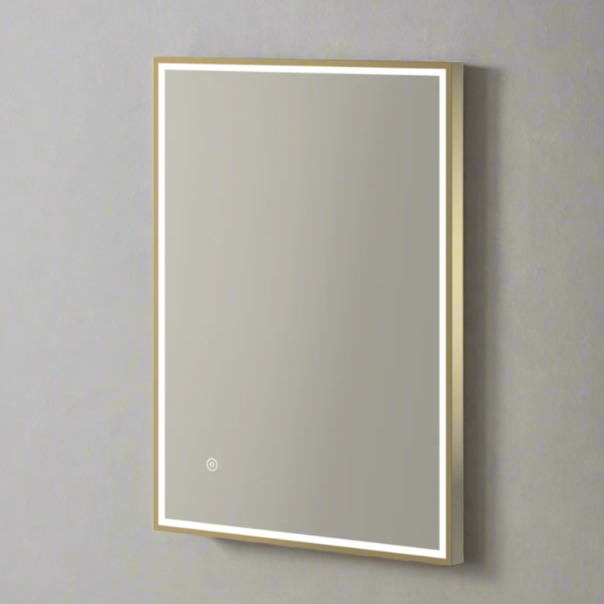 Aqualla - Fuse Frame Mirror (Brushed Brass)