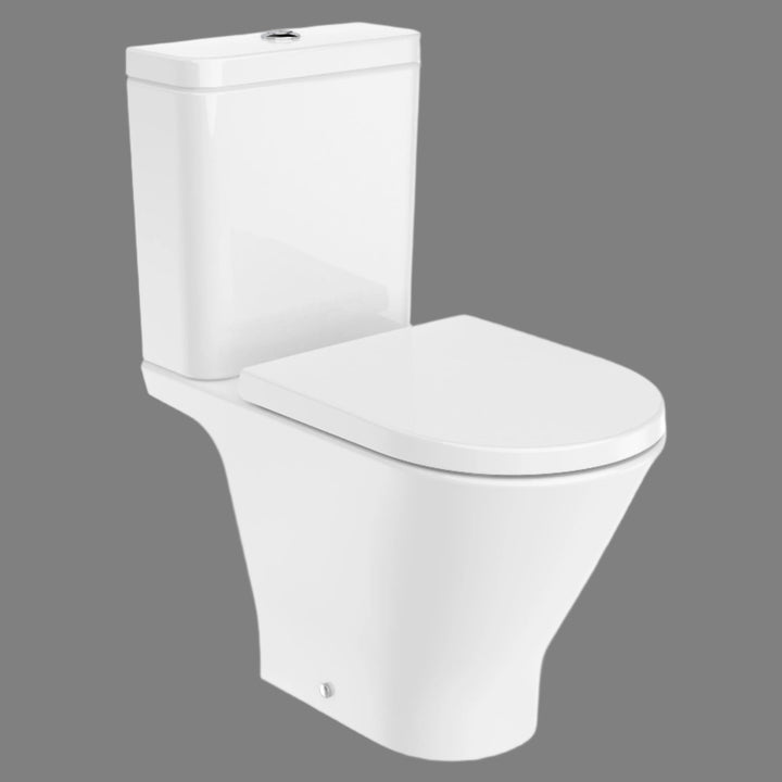 Roca Gap Round Rimless Open Back Toilet