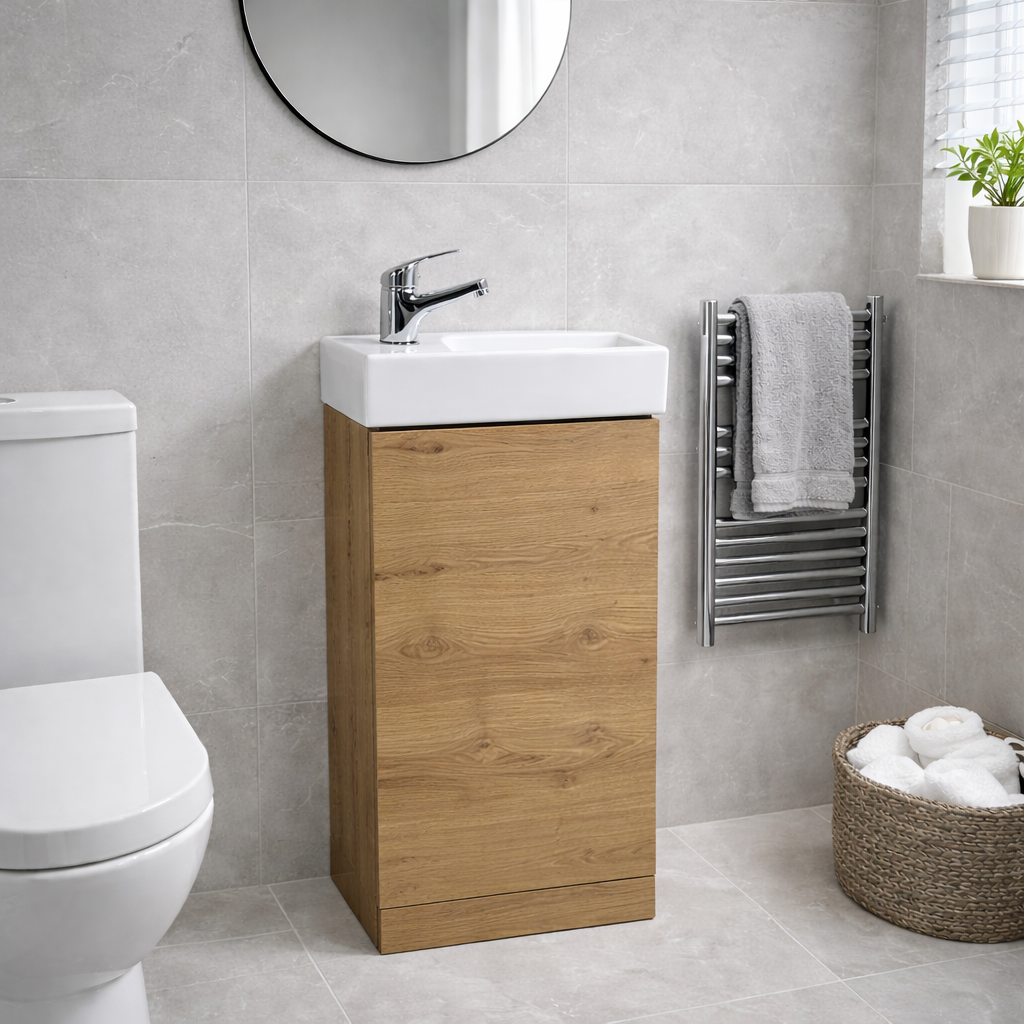Strata 400mm Cloakroom Vanity & Basin with Tap