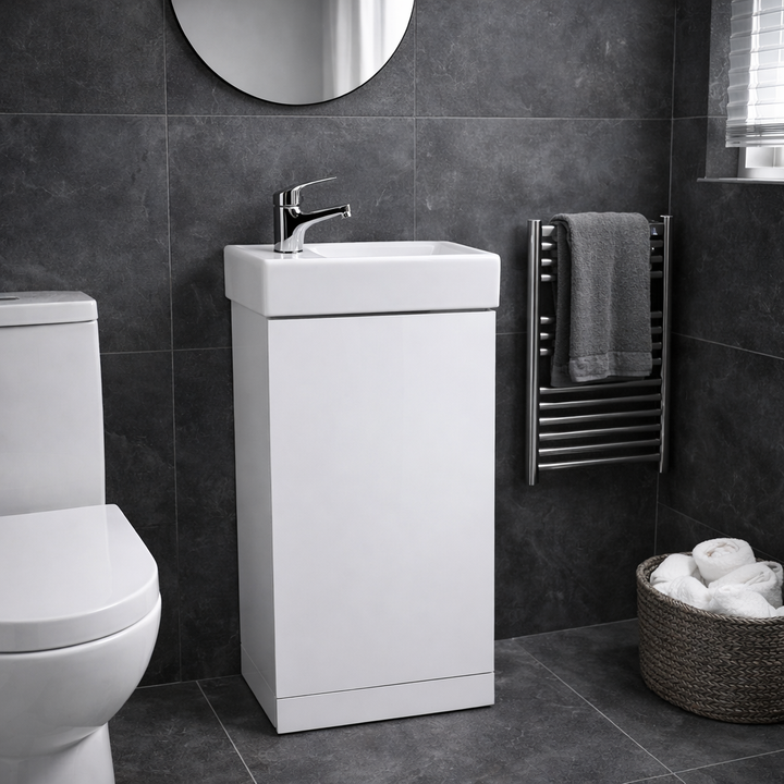 Strata 400mm Cloakroom Vanity & Basin with Tap