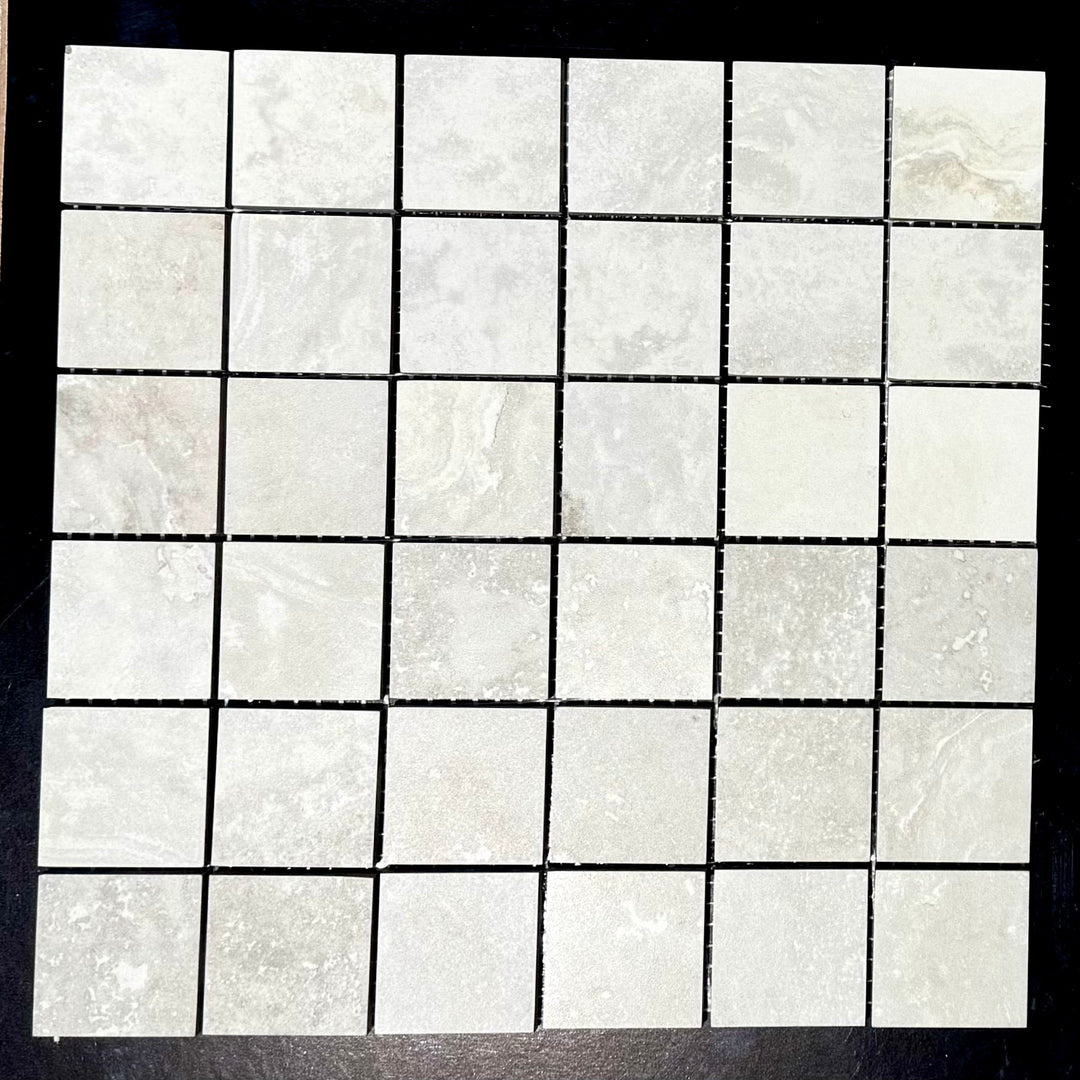 Caracalla Silver 300mm Mosaic Tile Sheet