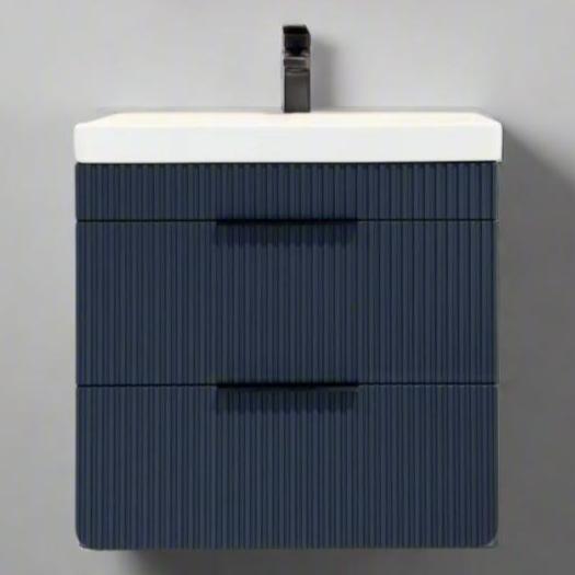 Pedro 60cm Wall Mounted Vanity Unit in Indigo Blue