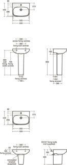 Ideal Standard i.life A 55cm Washbasin, 1 Taphole