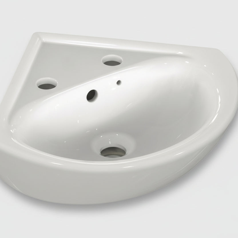 Ideal Standard Sandringham 21 2-Taphole Corner Basin (48cm)