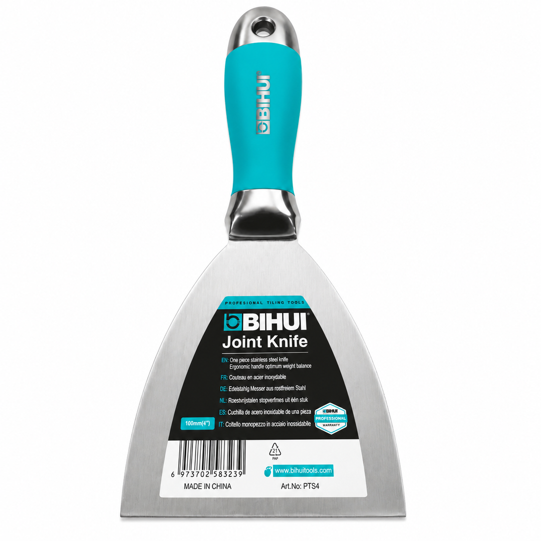 Bihui 4 Inch Stainless Steel Putty Scraper / Joint Knife