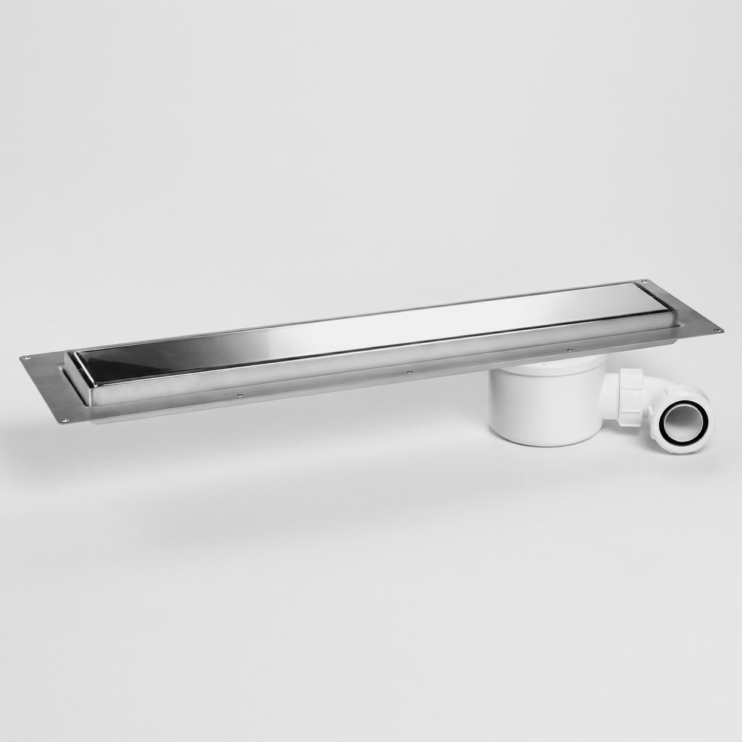 McAlpine 600mm Linear Channel Drain – Polished Stainless Steel